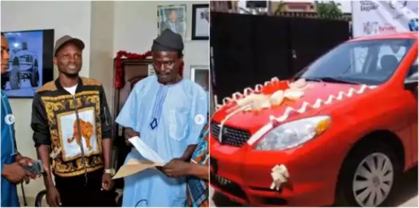 Veteran Yoruba Actor, Tajudeen Oyewole Abija Presented With A Car